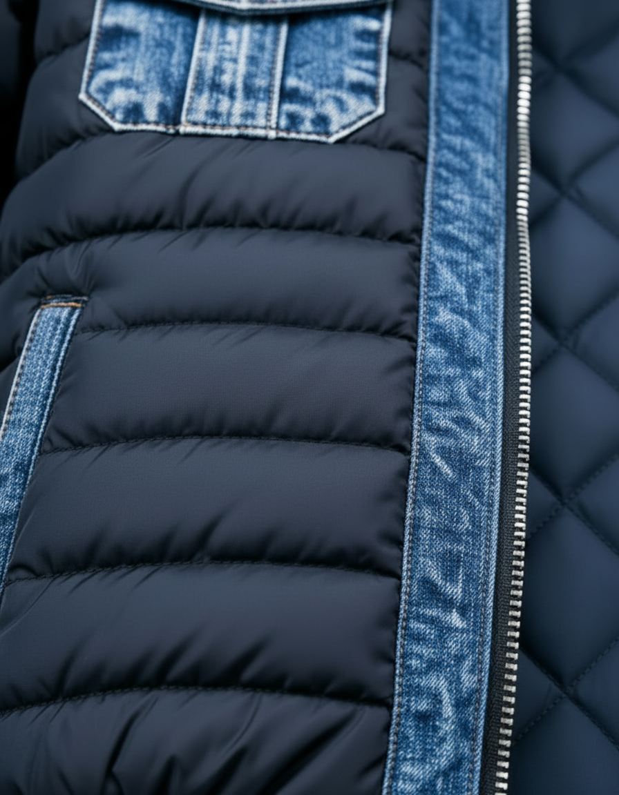 JACK HARRISON™ | All-Season Hybrid Quilted Denim Jacket