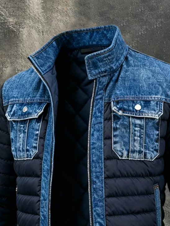 JACK HARRISON™ | All-Season Hybrid Quilted Denim Jacket